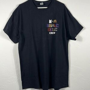 🔥🔥 McDonald’s x BTS K-Pop Crew graphic music Colab tee Men Sz XL - EUC